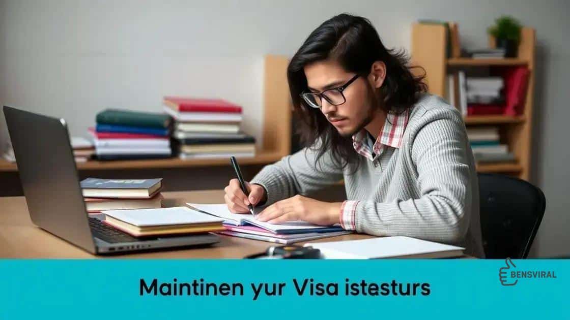Como evitar a cancelación de sua visa