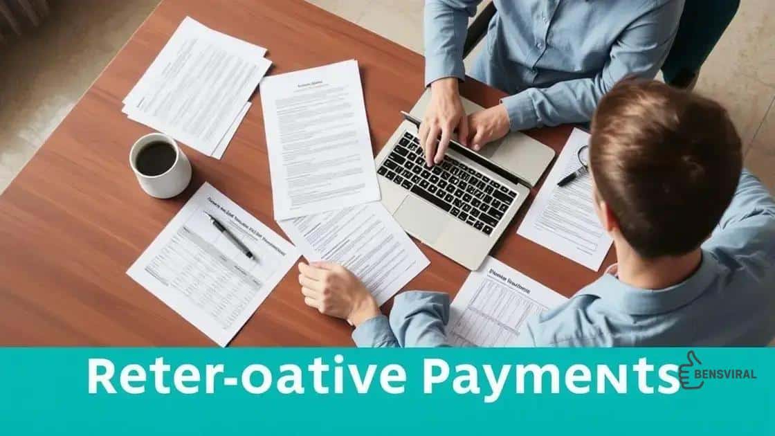 How to apply for retroactive payments