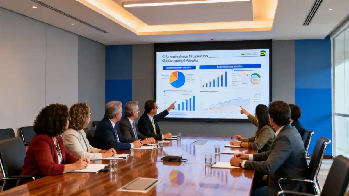 Educadores e formuladores de políticas públicas discutindo estratégias para a educação básica no Brasil.