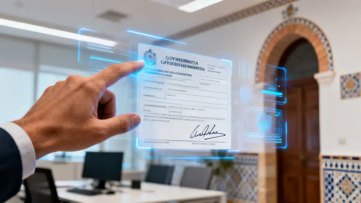 Ciudadano realizando trámites online de la administración pública española.