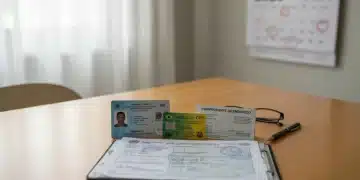 Documentos organizados para solicitação de benefícios em 2026