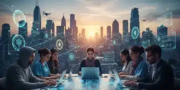 Professionals earning micro-credentials for career advancement