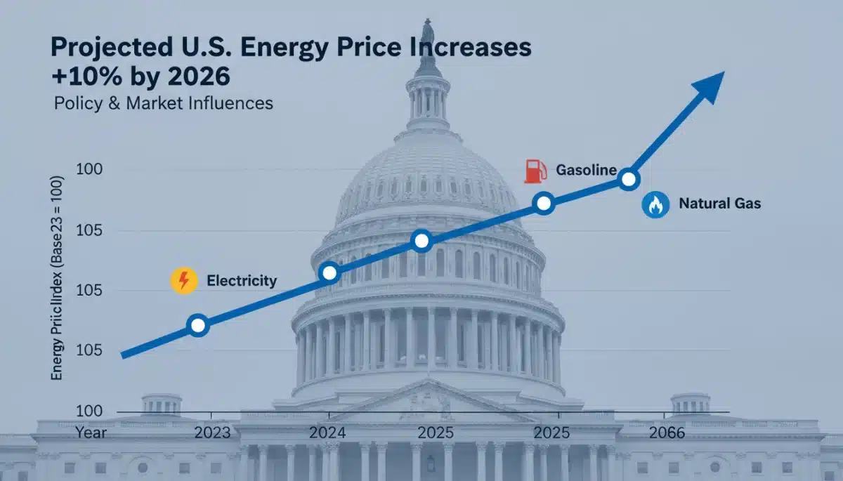 Projected U.S. energy price increase by 10 percent by 2026